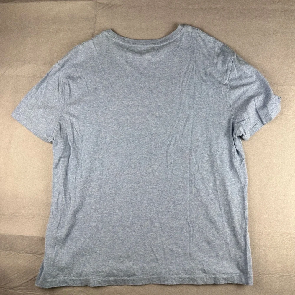 Polo Ralph Lauren Mens Classic Fit T-Shirt Blue Heather Cotton Large L Logo